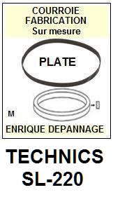 TECHNICS-SL220 SL-220-COURROIES-COMPATIBLES