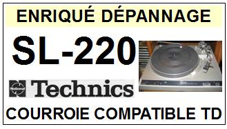 TECHNICS-SL220 SL-220-COURROIES-ET-KITS-COURROIES-COMPATIBLES