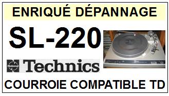 TECHNICS-SL220 SL-220-COURROIES-COMPATIBLES