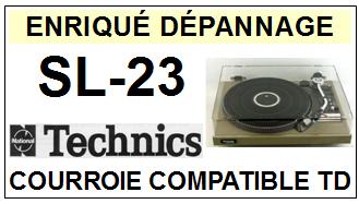 TECHNICS-SL23 SL-23-COURROIES-COMPATIBLES