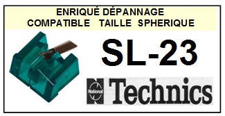 TECHNICS-SL23  SL-23-POINTES-DE-LECTURE-DIAMANTS-SAPHIRS-COMPATIBLES