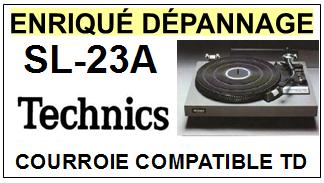 TECHNICS-SL23A SL-23A FG SERVO PLAYER-COURROIES-ET-KITS-COURROIES-COMPATIBLES