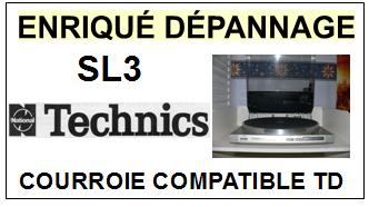 TECHNICS-SL3 SL-3-COURROIES-COMPATIBLES
