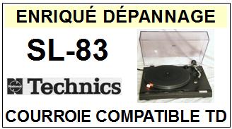 TECHNICS-SL83 SL-83-COURROIES-COMPATIBLES