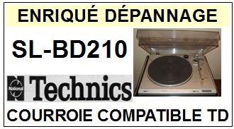 TECHNICS-SLBD210 SL-BD210-COURROIES-COMPATIBLES