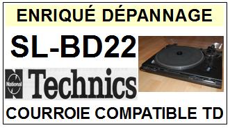 TECHNICS-SLBD22 SL-BD22-COURROIES-COMPATIBLES