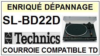 TECHNICS-SLBD22D SL-BD22D-COURROIES-COMPATIBLES