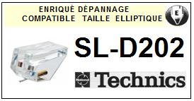 TECHNICS-SLD202 SL-D202-POINTES-DE-LECTURE-DIAMANTS-SAPHIRS-COMPATIBLES
