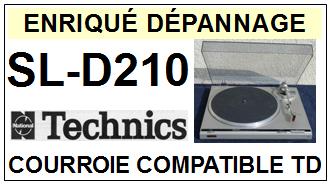 TECHNICS-SLD210 SL-D210-COURROIES-COMPATIBLES