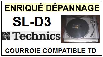 TECHNICS-SLD3 SL-D3-COURROIES-COMPATIBLES