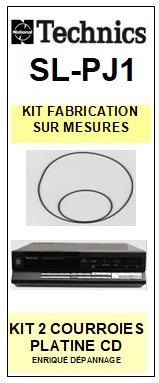 TECHNICS-SLPJ1 SL-PJ1-COURROIES-COMPATIBLES