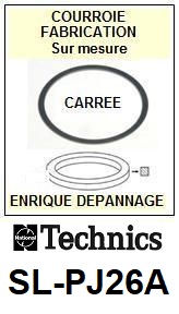 TECHNICS-SLPJ26A SL-PJ26A-COURROIES-ET-KITS-COURROIES-COMPATIBLES