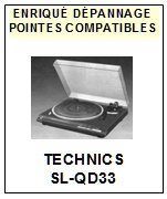 TECHNICS-SLQD33  SL-QD33-POINTES-DE-LECTURE-DIAMANTS-SAPHIRS-COMPATIBLES