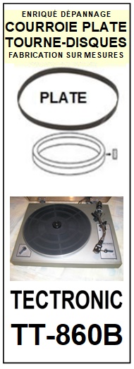 TECTRONIC-TT860B TT-860B-COURROIES-COMPATIBLES