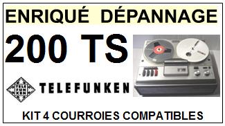 TELEFUNKEN-200TS 200-TS-COURROIES-COMPATIBLES