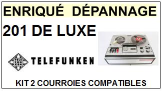 TELEFUNKEN-201 DE LUXE-COURROIES-COMPATIBLES