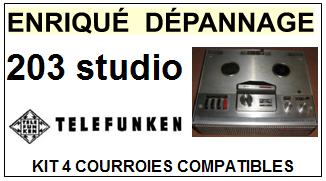 TELEFUNKEN-203 STUDIO-COURROIES-COMPATIBLES