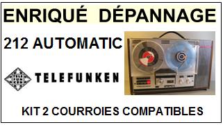 TELEFUNKEN-212 AUTOMATIC-COURROIES-ET-KITS-COURROIES-COMPATIBLES