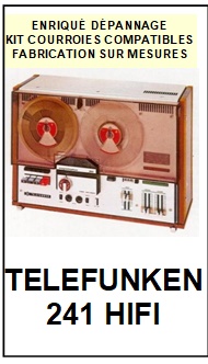 TELEFUNKEN-241 HIFI-COURROIES-COMPATIBLES