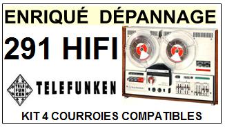 TELEFUNKEN-291 HIFI-COURROIES-COMPATIBLES