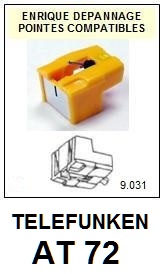 TELEFUNKEN-AT72-POINTES-DE-LECTURE-DIAMANTS-SAPHIRS-COMPATIBLES