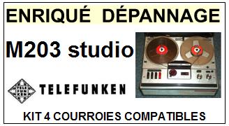 TELEFUNKEN-M203 STUDIO M-203-COURROIES-ET-KITS-COURROIES-COMPATIBLES