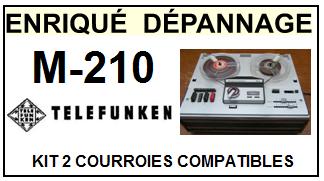 TELEFUNKEN-M210 M-210-COURROIES-COMPATIBLES