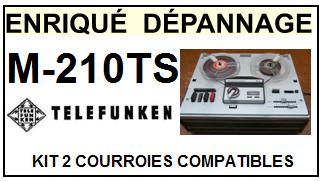 TELEFUNKEN-M210TS M-210TS-COURROIES-COMPATIBLES