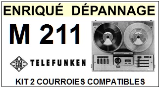 TELEFUNKEN-M211-COURROIES-ET-KITS-COURROIES-COMPATIBLES