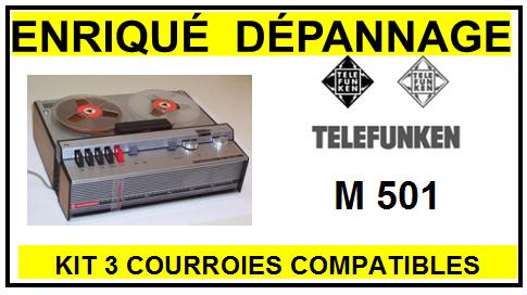 TELEFUNKEN-M501-COURROIES-COMPATIBLES