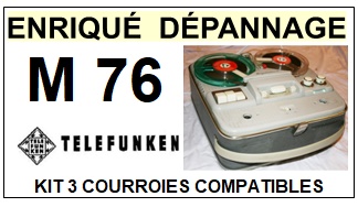 TELEFUNKEN-M76-COURROIES-COMPATIBLES