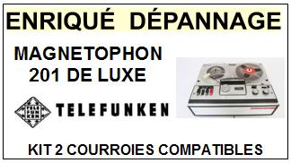 TELEFUNKEN-MAGNETOPHON 201 DE LUXE-COURROIES-COMPATIBLES