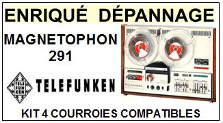 TELEFUNKEN-MAGNETOPHON 291-COURROIES-COMPATIBLES