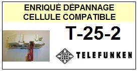 TELEFUNKEN<br> T23/2 T23-2 Cellule (cartridge) avec diamant Sphérique<small> 2015-10</small>