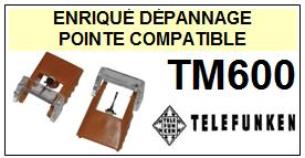 TELEFUNKEN-TM600  TM-600-POINTES-DE-LECTURE-DIAMANTS-SAPHIRS-COMPATIBLES