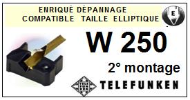 TELEFUNKEN-W250. W-250 (2MONTAGE)-POINTES-DE-LECTURE-DIAMANTS-SAPHIRS-COMPATIBLES