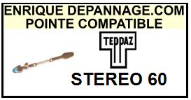 TEPPAZ-STEREO 60-POINTES-DE-LECTURE-DIAMANTS-SAPHIRS-COMPATIBLES