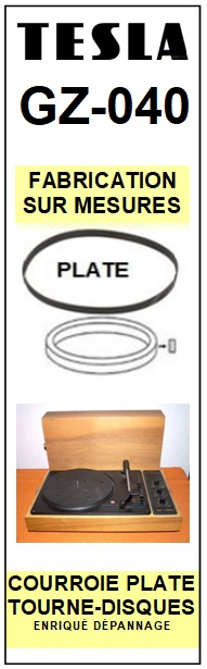 TESLA-GZ040 GZ-040-COURROIES-COMPATIBLES