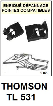 THOMSON-TL531-POINTES-DE-LECTURE-DIAMANTS-SAPHIRS-COMPATIBLES