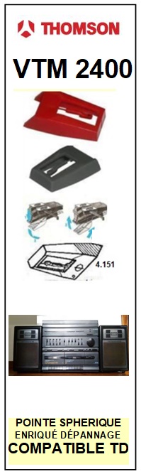 THOMSON-VTM2400-POINTES-DE-LECTURE-DIAMANTS-SAPHIRS-COMPATIBLES