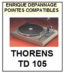 THORENS-TD105-POINTES-DE-LECTURE-DIAMANTS-SAPHIRS-COMPATIBLES