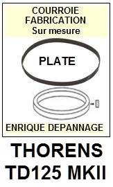 THORENS-TD125MKII TD125 MK2-COURROIES-COMPATIBLES