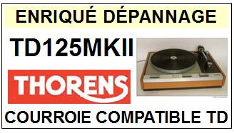 THORENS-TD125MKII TD125 MK2-COURROIES-COMPATIBLES