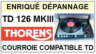 THORENS-TD126MKIII TD126 MKIII MK3-COURROIES-COMPATIBLES