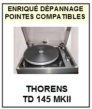 THORENS-TD145MKII TD145 MKII  MK2-POINTES-DE-LECTURE-DIAMANTS-SAPHIRS-COMPATIBLES