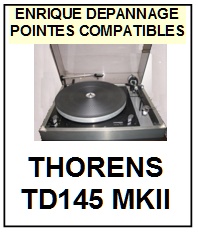 THORENS-TD145MKII  TD145 MK2-POINTES-DE-LECTURE-DIAMANTS-SAPHIRS-COMPATIBLES