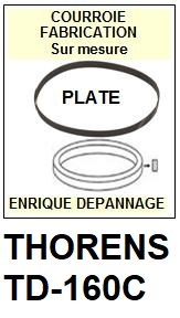 THORENS-TD160C TD-160C-COURROIES-COMPATIBLES