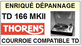 THORENS-TD166MKII TD-166 MK2-COURROIES-COMPATIBLES