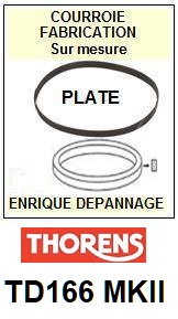 THORENS-TD166MKII TD-166 MK2-COURROIES-COMPATIBLES