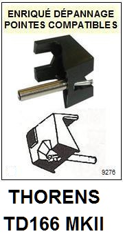 THORENS-TD166MKII TD166 MKII MK2-POINTES-DE-LECTURE-DIAMANTS-SAPHIRS-COMPATIBLES